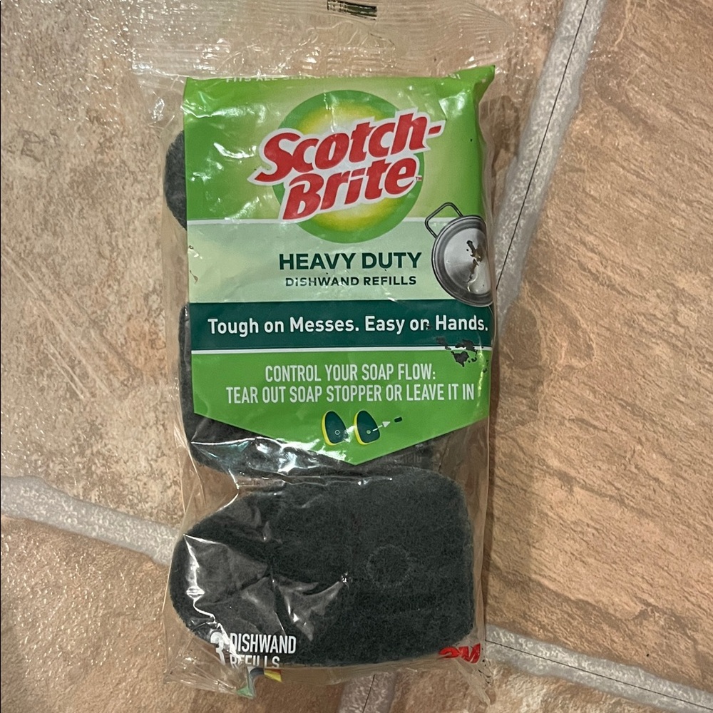 Scotch-Brite Heavy Duty Dishwand Refills and Soap Saver Set NEW - Picture 4 of 6